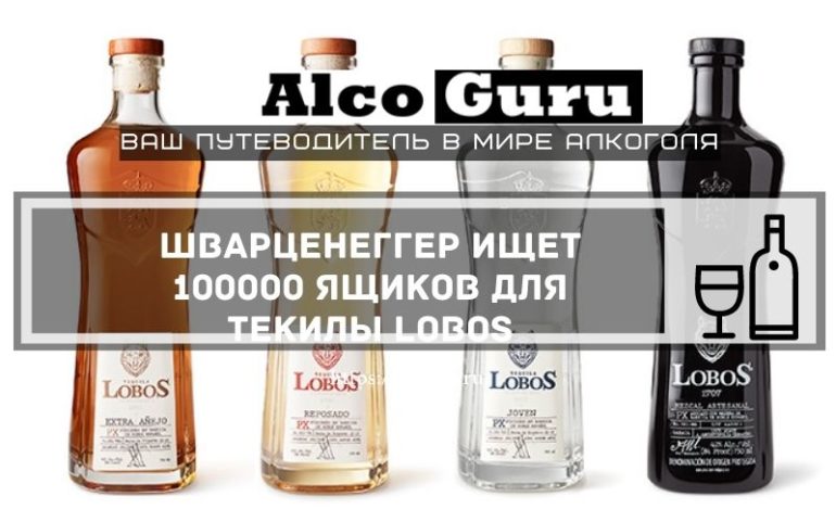 Шварценеггер ищет 100000 ящиков для текилы Lobos